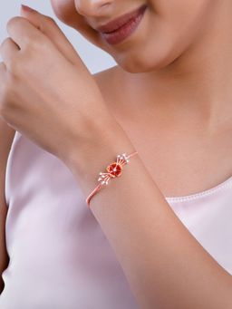 GIVA - 925 Bell Mallow Orange Crest Bracelet