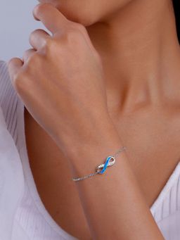 GIVA - 925 Blue Infinite Beauty Bracelet