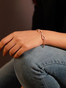 GIVA - 925 White Infinity Bracelet