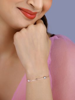 GIVA - 925 Silver Zircon High On Charm Bracelet