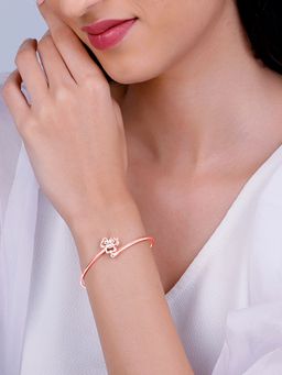 GIVA - 925 White Three Leaf Clover Bracelet