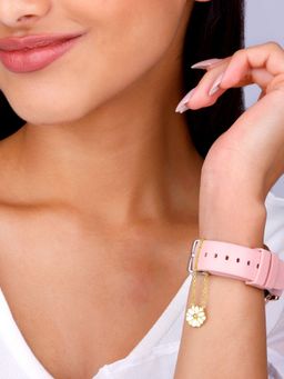 GIVA - 925 White Brahma Kamal Convertible Hoop Earrings