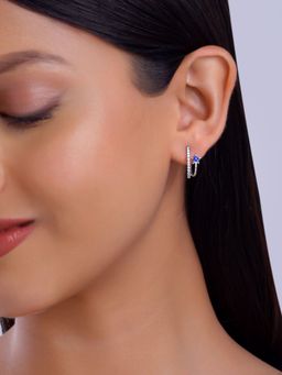 GIVA - 925 Blue Azure Aura Earrings