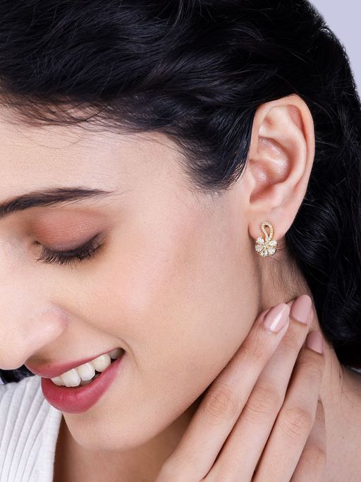 GIVA 925 White White Floral Damsel Earrings