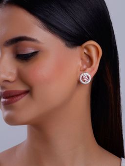 GIVA - 925 White Lush Leaf Earrings
