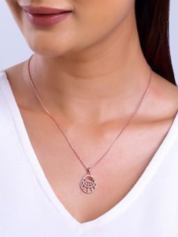 GIVA - 925 White Unseen Happiness Pendant With Link Chain