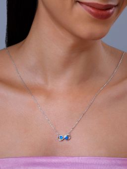 GIVA - 925 Blue Endless Embrace Necklace