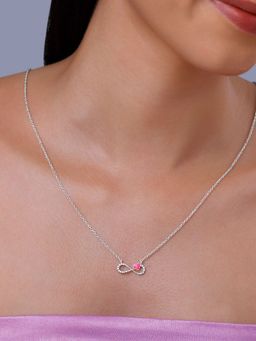 GIVA - 925 Pink Infinite Dreams Necklace