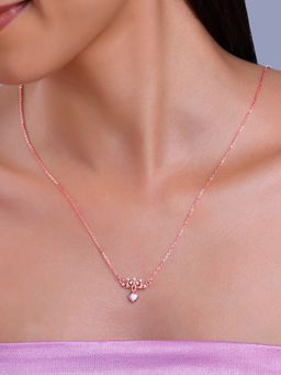 GIVA - 925 White She The Achiever Pendant With Link Chain