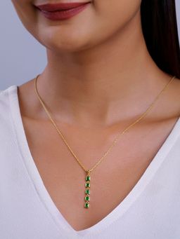 GIVA - 925 Green Verdant Elegance Necklace