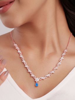 GIVA - 925 Blue Moon Necklace