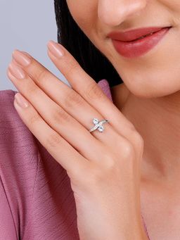 GIVA - 925 Silver Hollyhock Ring