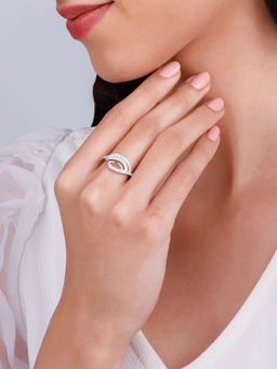 GIVA - 925 White Wave Swell Ring
