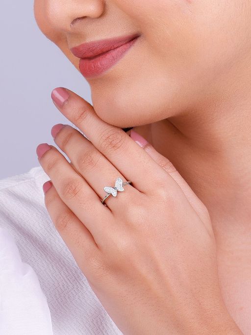 GIVA 925 Silver Dione Butterfly Ring