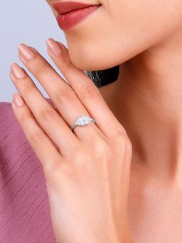 GIVA - 925 White Baguette Perfection Ring