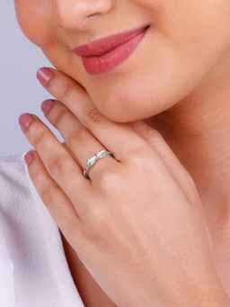 GIVA - 925 Silver Triple Bow Ring