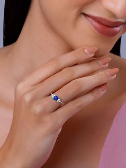 GIVA - 925 Navy Blue Her Style Ring