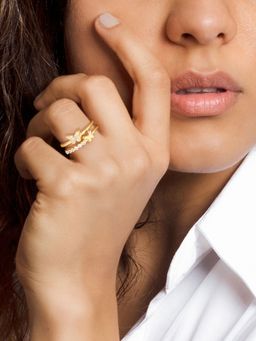 GIVA - 925 White Butterfly In Love Ring