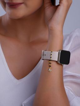 GIVA - 925 Black Sparkling Flutter Watch Charm