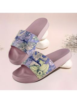 Red Tape - Women's EVA Comfort Purple Sliders