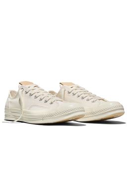 Converse - Unisex Chuck 70 Canvas and Suede Low top Sneakers - Beige