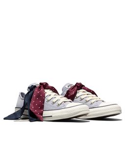 Converse - Women Chuck Taylor All Star Scarf Bow Low top Sneakers - Grey
