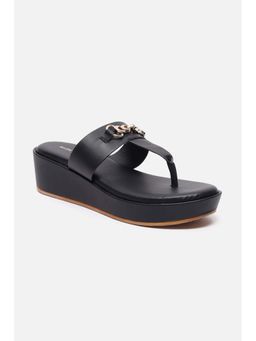 Allen Solly - Women Black Wedges Heels