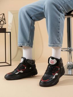 Carlton London - Men Black Sneakers