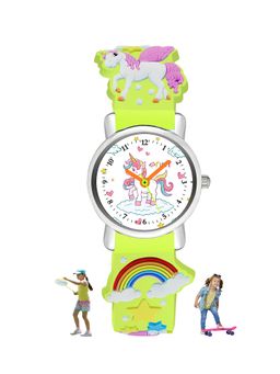 Spiky - Round Trending Designer Analogue Watch for Girls and Boys Green (Medium)