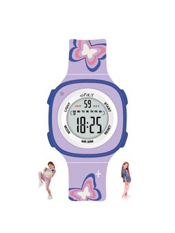 Spiky - Square Designer Digital Wrist Watch for Boys and Girls Purple (Medium)