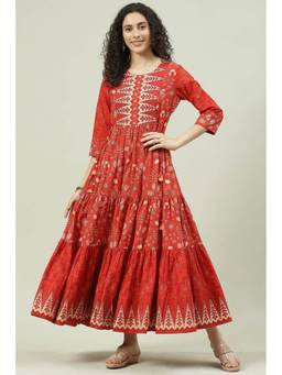 Biba - Rust Flared Fusion Wear