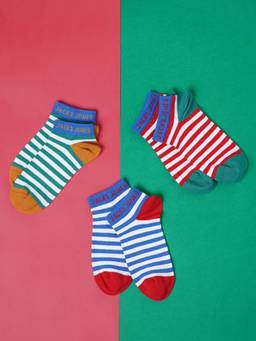 Jack & Jones Junior - Boys Ankle Length Socks - Pack of 3