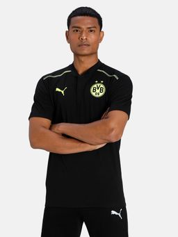 Puma - Bvb Casuals Polo Men Black T-shirts