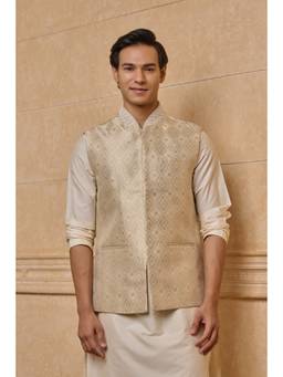 TASVA - Men Gold Classic Brocade Bundi
