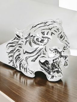 OOMPH - Silver Stainless Steel Vintage Tiger Biker Fashion Ring For Men