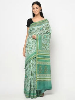 Fabindia - Cotton Silk Hand Block Print Sari
