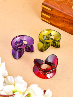 Silvermerc Designs - Heart Claw Hair Clip (Pack of 3)