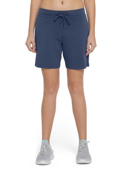 Amante - Essential Solid Low Rise Relaxed Shorts-Blue
