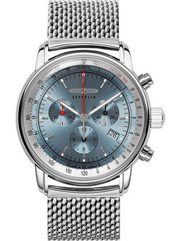 Zeppelin - LZ 14 Marine Date Chronograph Tachymeter Analog Dial Color Blue Mens Watch 8886M3 (Medium)