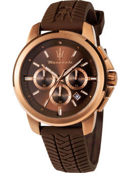 Maserati - Lifestyle Chronograph Date Analog Dial Color Brown Mens Watch R8871621039 (Medium)