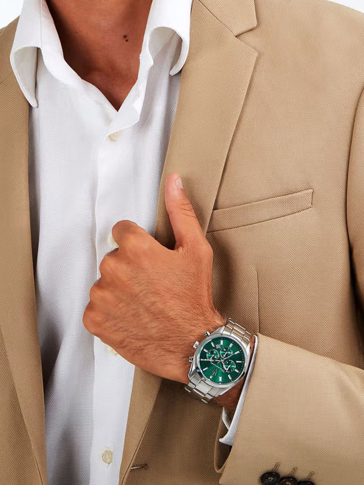 Buy Maserati Classic Date Chronograph Analog Dial Color Green Mens