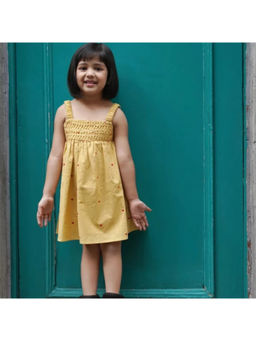 ZACH & KIKI - Dainty Yellow Embroidered Dress