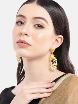 Gahan - Golden Pearl Dangle Earring