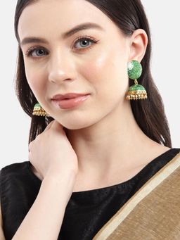 Gahan - Green Lightweight Jhumka Earring