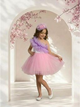 Foreverkidz - Grape and Pink Sorbet Dress