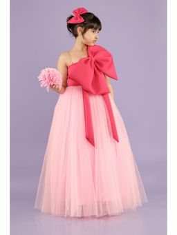 Foreverkidz - Bow Love Evening Gown Pink