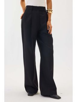 SHOP STAPLE - Black High Waist Pleated Pant