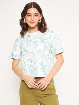 Madame - Disney Mini Mouse Print White T-shirt