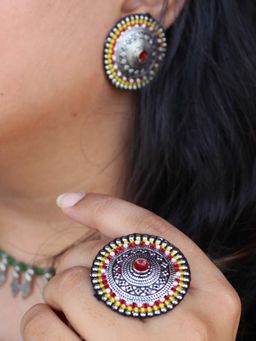 BeAbhika - Classic Dana Detailed Adjustable Ring