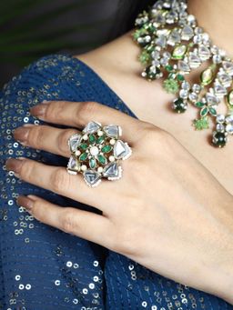 BeAbhika - Geometric Aesthetic Adjustable Ring